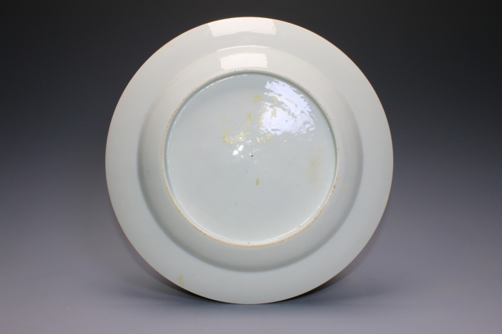 古玩陶瓷清雍正·粉彩如意開窗折枝花卉紋盤拍賣，當前價格3800元