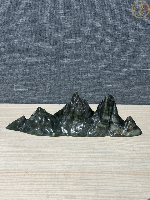 古玩玉器和田玉雕“山子”玉筆擺件拍賣，當前價格1980元