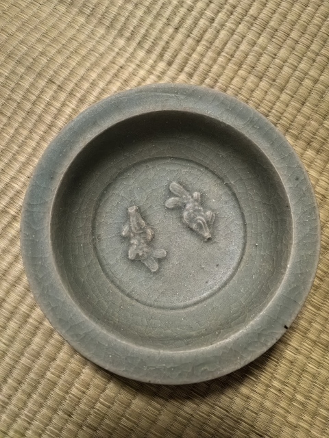 古玩陶瓷平臺保真元.龍泉青釉雙魚洗拍賣，當(dāng)前價格7777元