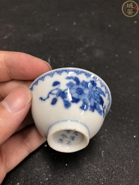 古玩陶瓷大清光緒年製官窯本朝款青花杯碟一套拍賣,當前價格3500元