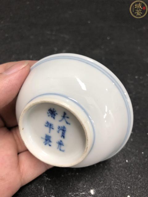 古玩陶瓷大清光緒年製官窯本朝款青花杯碟一套拍賣,當前價格3500元