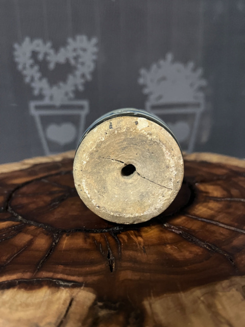 古玩陶瓷晚清青花福字燭臺拍賣，當前價格599元