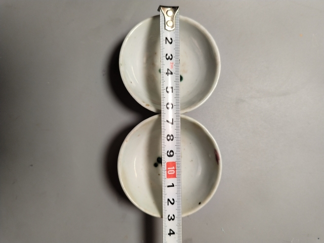 古玩陶瓷清末民初. (一對)粉彩四季花卉紋杯拍賣,當前價格158元