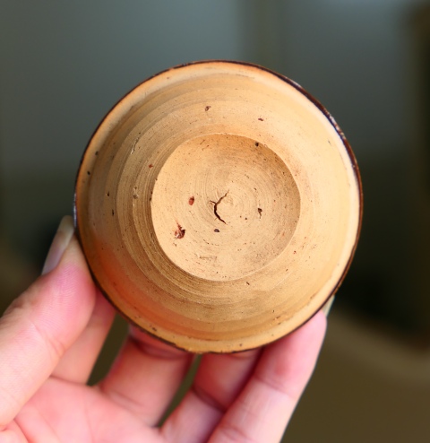 古玩陶瓷明清.紫金釉束口盞拍賣，當(dāng)前價(jià)格980元