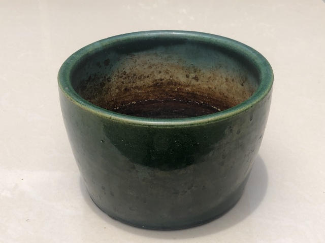 古玩陶瓷晚清.綠釉大香爐(洗子)拍賣，當前價格2800元