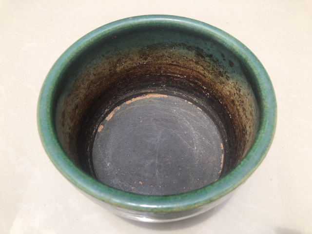 古玩陶瓷晚清.綠釉大香爐(洗子)拍賣，當前價格2800元