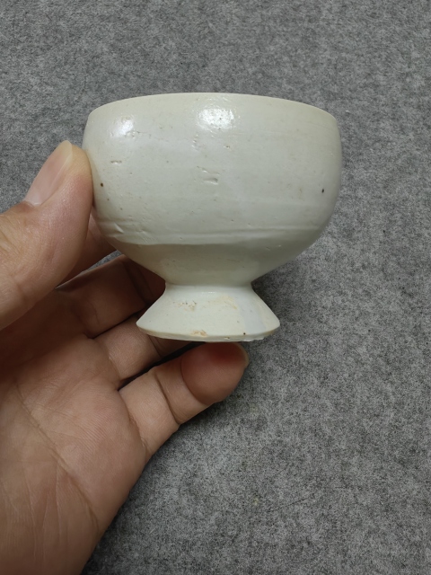 古玩陶瓷青白釉高足杯拍賣,當前價格1200元