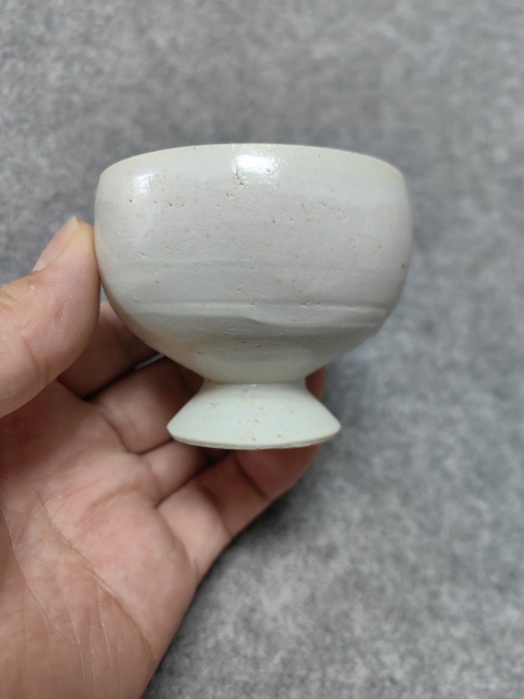 古玩陶瓷青白釉高足杯拍賣,當前價格1200元