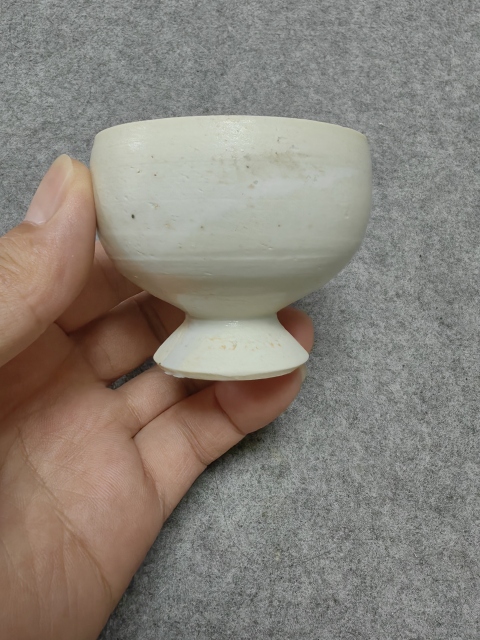 古玩陶瓷青白釉高足杯拍賣,當前價格1200元