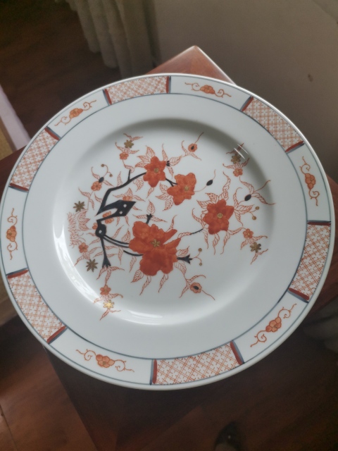 古玩陶瓷花卉紋盤拍賣,當前價格980元