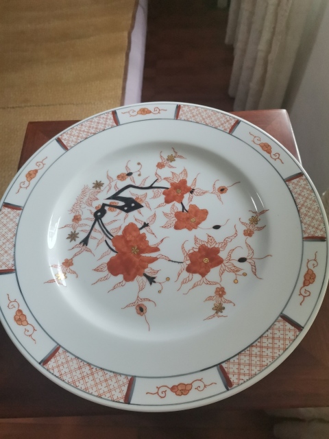 古玩陶瓷花卉紋盤拍賣,當前價格980元