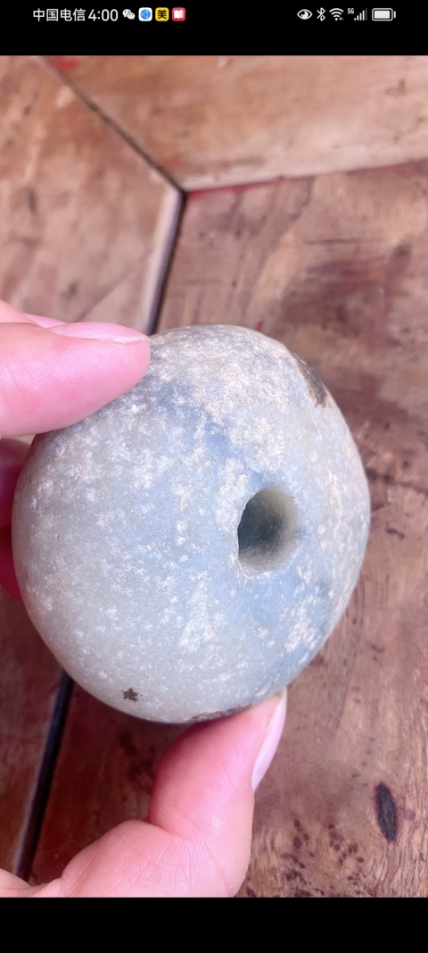 古玩玉器(特價)遼金石扁珠‘拍賣,當前價格280元
