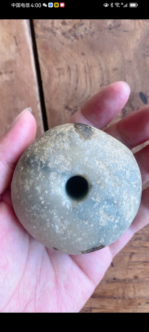古玩玉器(特價)遼金石扁珠‘拍賣,當前價格280元