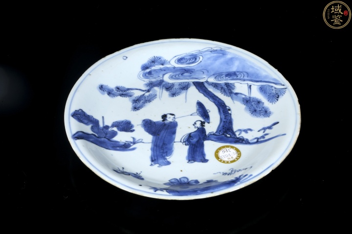 古玩陶瓷明青花高士圖盤拍賣，當前價格18888元