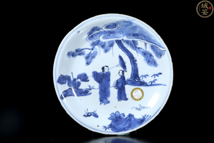 古玩陶瓷明青花高士圖盤拍賣，當前價格18888元