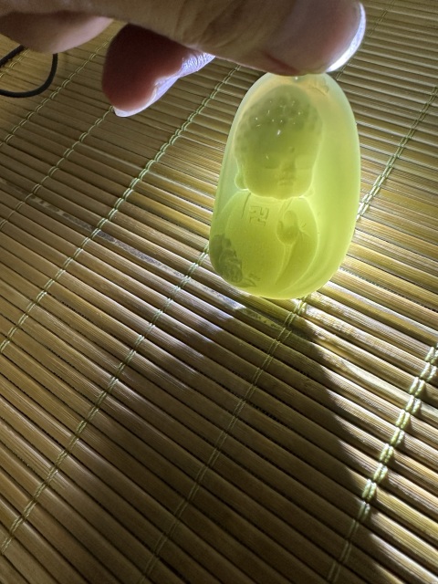 古玩玉器和田玉雕“寶寶佛”掛件拍賣,當前價格6999元
