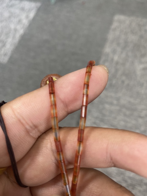 古玩玉器文化期瑪瑙“磨盤珠”拍賣，當前價格5000元