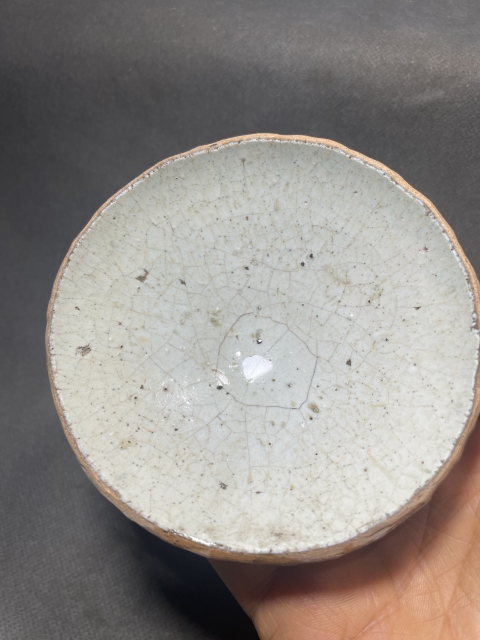 古玩陶瓷鈞窯月白釉茶盞拍賣，當前價格998元