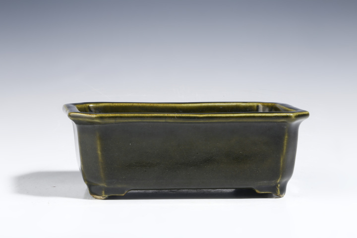 古玩陶瓷清末民初·茶葉末釉水仙盆拍賣，當前價格3800元