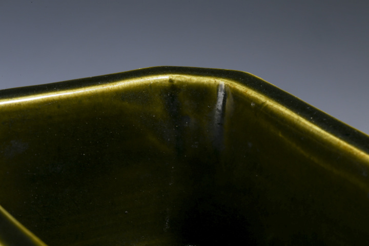 古玩陶瓷清末民初·茶葉末釉水仙盆拍賣，當前價格3800元