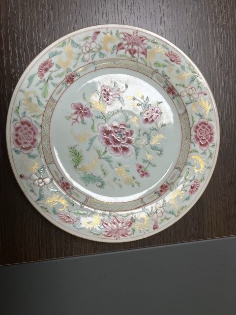 古玩陶瓷粉彩盤拍賣,當前價格3500元