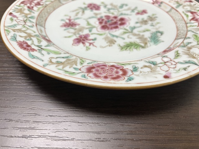 古玩陶瓷粉彩盤拍賣,當前價格3500元