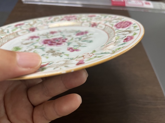 古玩陶瓷粉彩盤拍賣,當前價格3500元