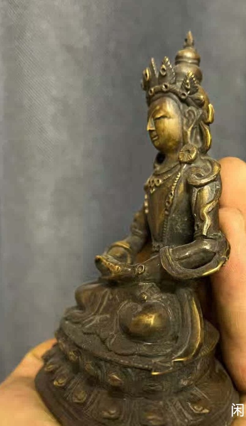 古玩銅器銅無量壽佛坐像拍賣，當(dāng)前價格8888元