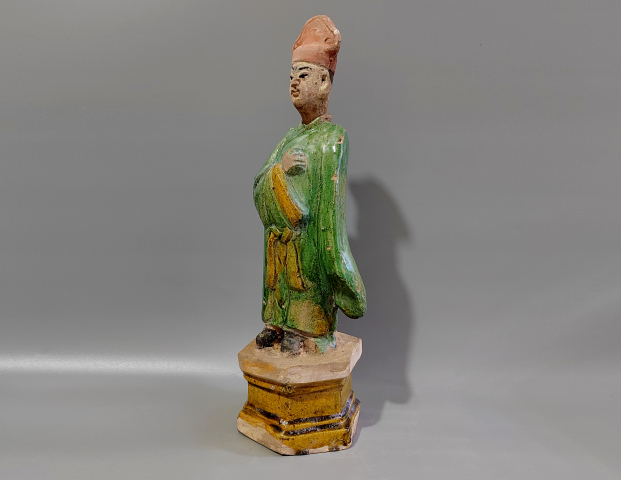 古玩陶瓷三彩人物站立俑拍賣，當前價格6380元