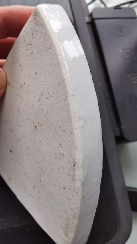 古玩陶瓷清晚期粉彩盤拍賣,當前價格680元