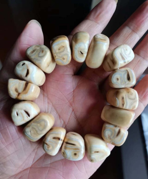 古玩雜項運古大型生***手串拍賣，當前價格3600元