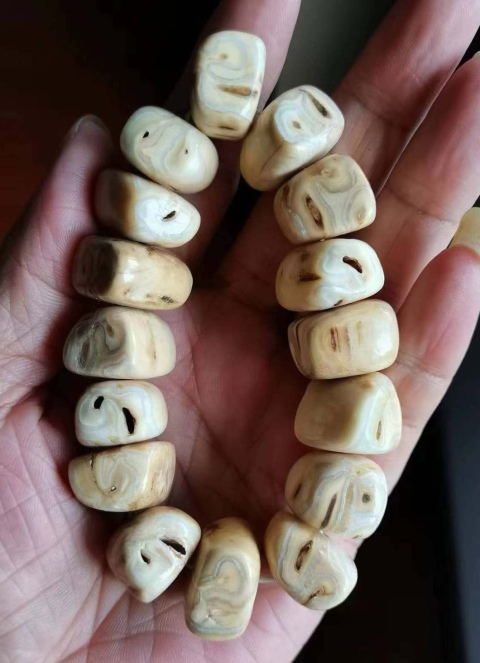 古玩雜項運古大型生***手串拍賣，當前價格3600元