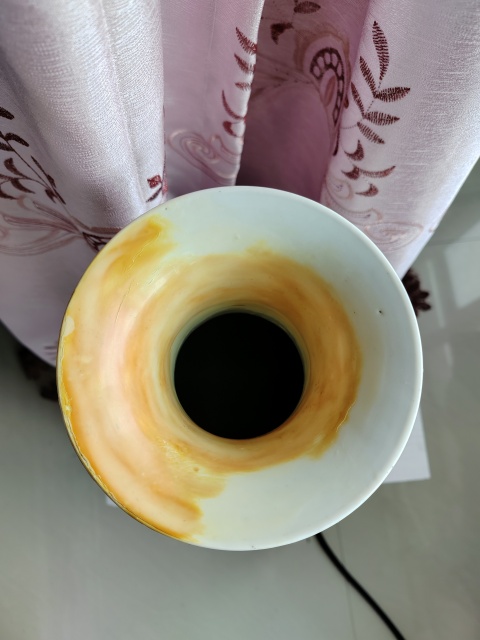 古玩陶瓷民國淺絳彩老翁釣魚圖觀音瓶拍賣，當前價格13668元