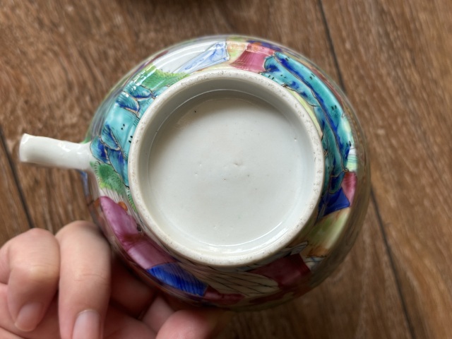 古玩陶瓷廣彩人物故事紋杯碟拍賣,當前價格2680元