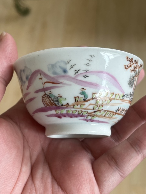 古玩陶瓷清中期廣彩碗拍賣,當前價格888元