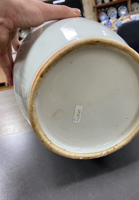 古玩陶瓷粉彩七子圖雙耳大瓶拍賣，當前價格16000元