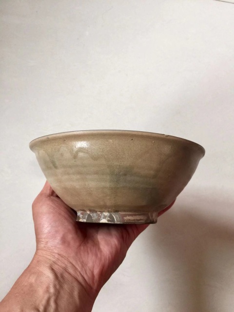 古玩陶瓷越窯青瓷撇口碗拍賣,當前價格1600元