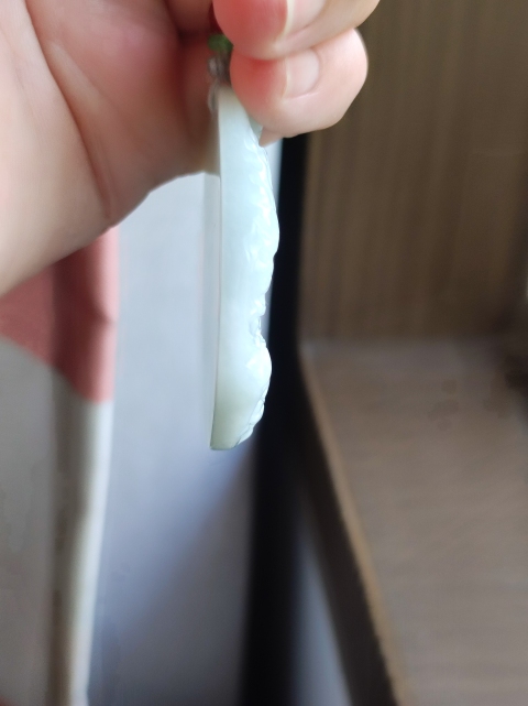古玩玉器天然翡翠雕“龍牌”拍賣,當前價格260元