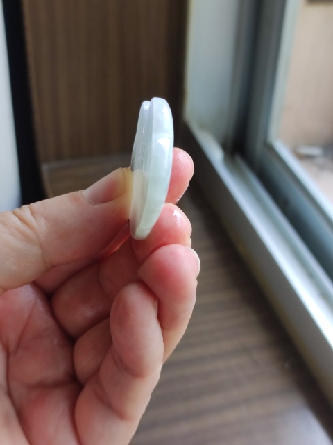 古玩玉器天然翡翠雕鎖佩拍賣,當前價格260元