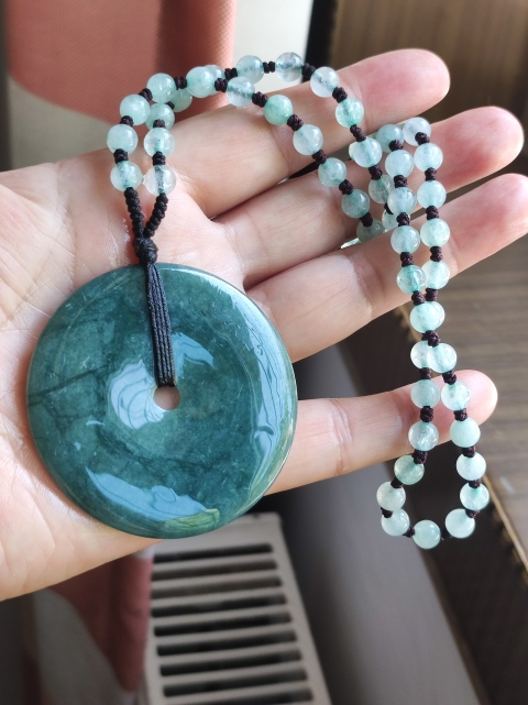 古玩玉器天然翡翠“平安扣”拍賣，當前價格230元
