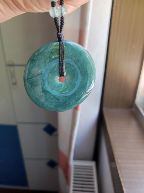 古玩玉器天然翡翠“平安扣”拍賣，當前價格230元