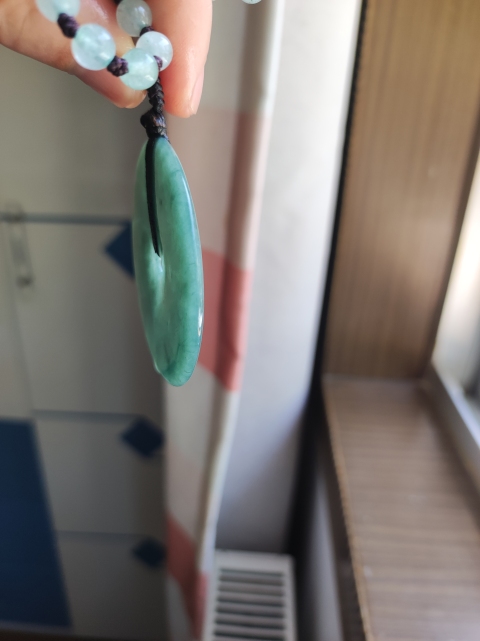 古玩玉器天然翡翠“平安扣”拍賣，當前價格230元