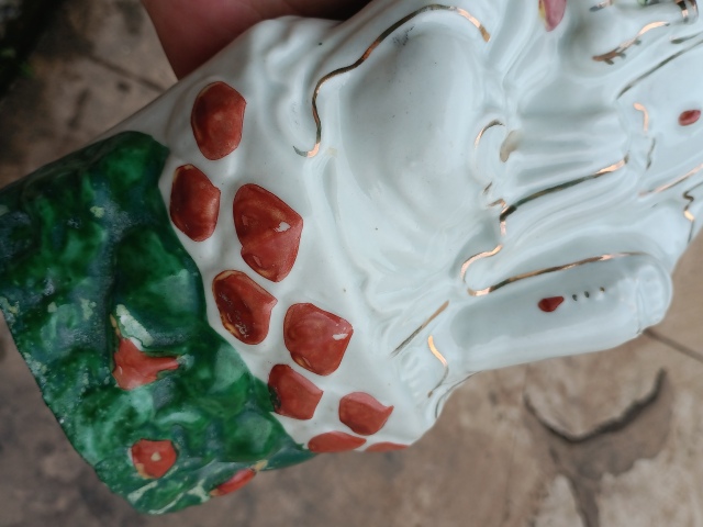 古玩陶瓷白釉粉彩觀音菩薩造像拍賣，當前價格1999元