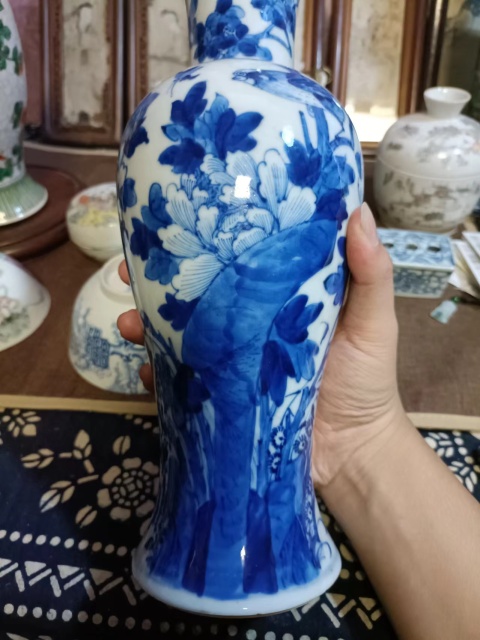 古玩陶瓷光緒富貴白頭青花觀音瓶拍賣(mài),當(dāng)前價(jià)格4888元