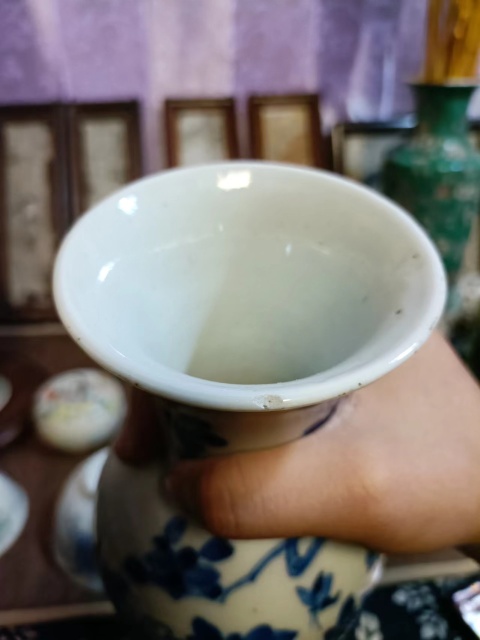 古玩陶瓷光緒富貴白頭青花觀音瓶拍賣(mài),當(dāng)前價(jià)格4888元