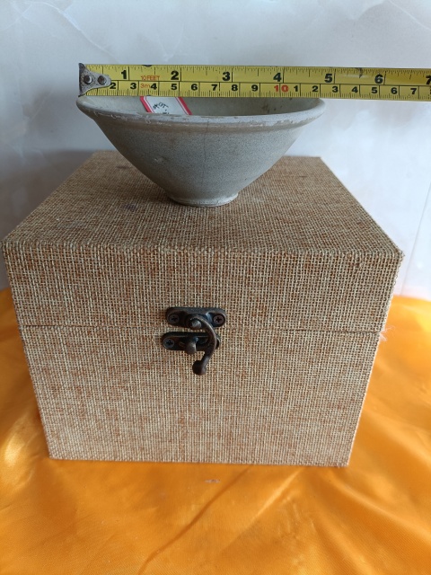 古玩陶瓷館藏級(jí)宋臨汝窯青釉斗笠盞拍賣,當(dāng)前價(jià)格980元