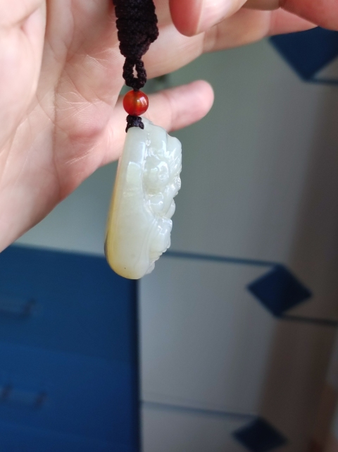 古玩玉器玉雕“財(cái)神”掛件拍賣，當(dāng)前價(jià)格180元