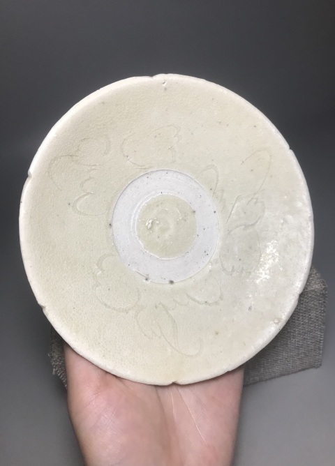 古玩陶瓷(南宋)影青釉刻花紋六決盤拍賣,當前價格0元