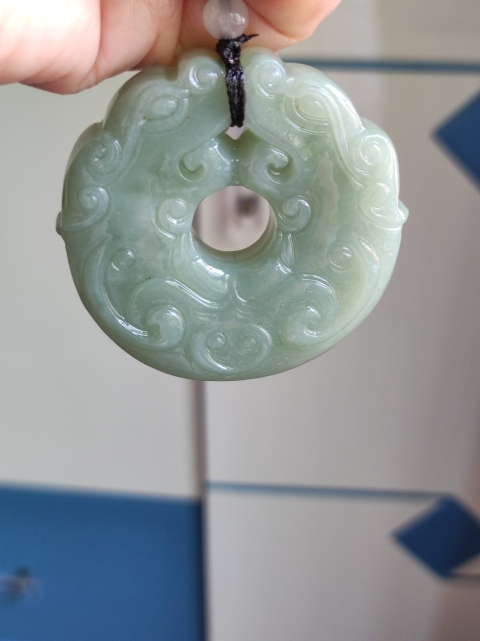 古玩玉器雙龍佩拍賣,當前價格160元