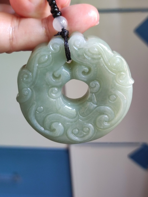 古玩玉器雙龍佩拍賣,當前價格160元